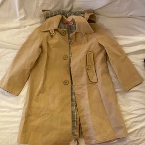 Vintage made in France girls trench coat size 4